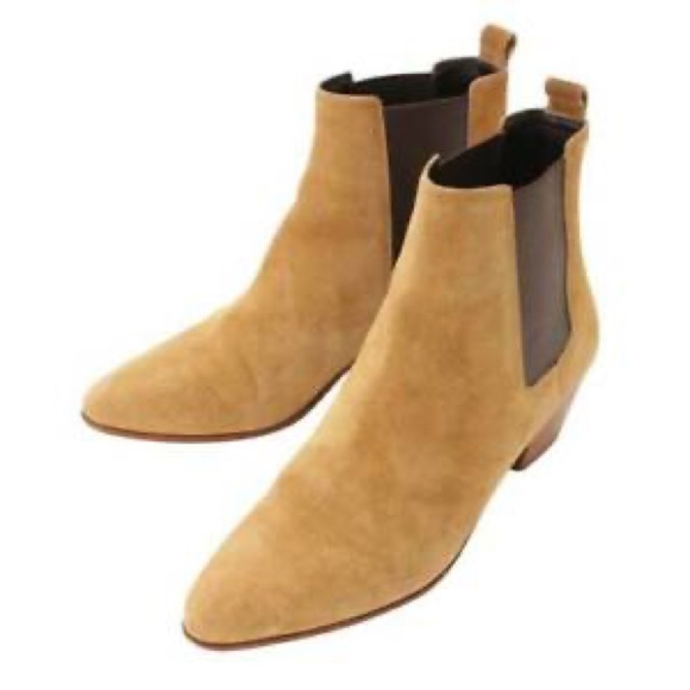 SAINT LAURENT Rare suede ankle Chelsea Boots 38